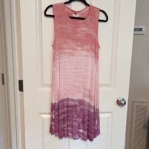 Cupio Pink Tie-Dye Dress